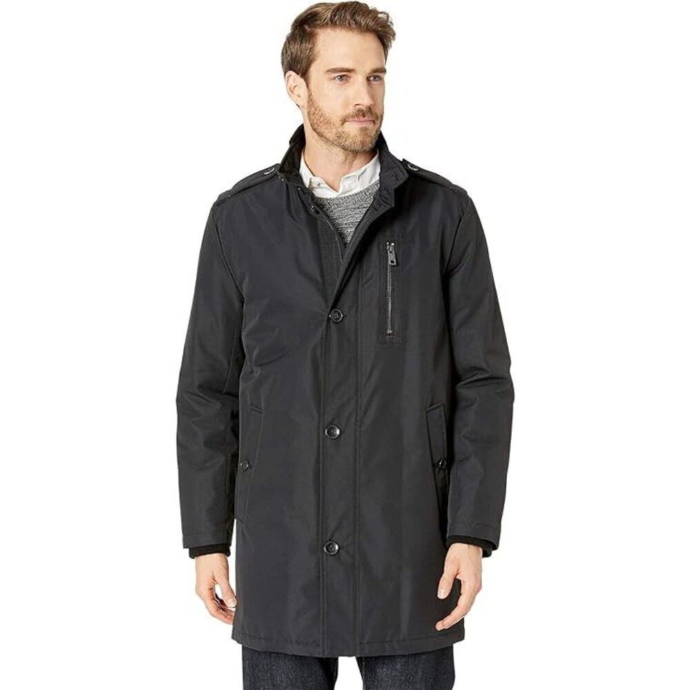 Andrew Marc Men's Cullen Stand Collar Jacket, Medium